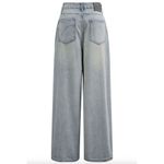 Chicwish  Rhinestone Embellished Jeans Wide Leg Baggy Minimalist Relaxed Blue XS Photo 2