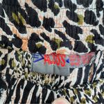 Vintage Across Leopard Zebra Floral Print Button Front Pull On Maxi Skirt OSFM Black Size L Photo 5