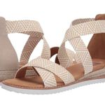 Skechers Bobs espadrille wedge memory foam comfort walking sandals NWT size 10 Photo 3