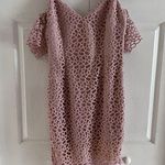 Keepsake dress Size Medium Pink Blush The Countdown Lace Off Shoulder Rear Zip Photo 4