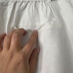 100% European Linen Pleated Trouser, White , 16 / 26 Photo 4