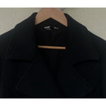 Liu Jo Milano Black Wool Blend Double Breasted Coat Women’s 44 L Classic Italy Size L Photo 1