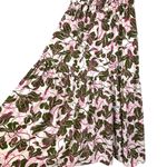 Parker  Soft White Floral Botanical Print Lined Green Pink Skirt Size NWT Size 2 Photo 3