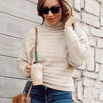 Prologue ✨ Women's Mock Turtleneck Cozy Rib Pullover Sweater - ™✨ Photo 0