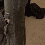 PacSun Ripped Black Boyfriend Jeans Photo 5