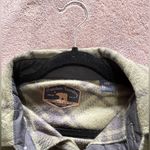 Freedom Foundry  Stretch Plaid Fleece Button Front Shacket Shirt Unisex Sz M NWT Photo 4