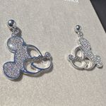 Disney  X BAUBLEBAR silver / gold tone diamonds paved Mickey Mouse 925 s. silver Photo 7