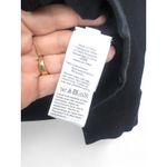 J. Crew | L | Ruffle Neck Cotton Knit Sweater in Black Top Womens Pullover Size L Photo 3