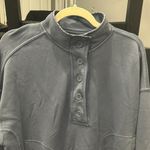 Aerie Oversized  blue henley with mockneck Photo 1