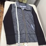 Lululemon  Daily Yoga Jacket Reversible Slub Denim Polar Haze / Black Size 10 EUC Photo 9