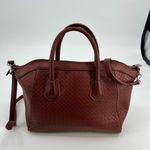 Adrienne Vittadini medium large crossbody satchel top size inside pockets Photo 1