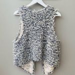 Free People Fur Away Shaggy Vest Gray Sz Medium Photo 1