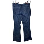 The Limited  917 Women Jeans Flared‎ Leg Mid-Rise Stretch Dark Wash Denim Blue 8R Photo 5