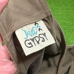 Jaded Gypsy Women's Size L/XL Green Short Overalls Boho Oversized Distressed Photo 3