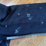 Ann Taylor Black Floral Embroidered White Leg Crops Size 2 Photo 5