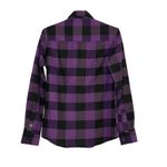 Dixxon Flanel Company Purple The Heiress Bufallo Check Pearl Snap Shirt Size MED Photo 4