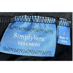 Simply Vera, Vera Wang Simply‎ Vera Vera Wang Women's Black Stretch Seam Down Leggings Size L Photo 2