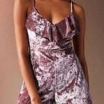 Urban Outfitters Womens  Crushed Velvet Romper size Small Photo 0
