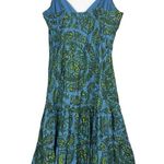 Gap Vintage Tiered Babydoll Floral Dress Size 12 Blue Green Ruffle Fairy Y2K Photo 1