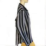 Avenue BLACK & WHITE STRIPED BUTTON DOWN BLOUSE (18/20) Photo 3