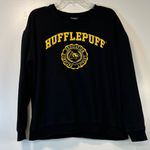 Boxlunch Harry Potter Hufflepuff Seal Black & Yellow Crewneck Sweater Women’s XL Photo 0