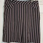 Ann Taylor  Loft Women's Purple/black Striped Pencil Skirt, Pockets, Size 14 Photo 0
