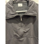 Anthropologie WILO the Label Bella 1/2 Zip Minimalist Lounge Gray Size Medium‎ Photo 1