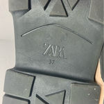 ZARA  Cream Monochrome‎ Rubberised - Women’s Ankle Boots size 37 Photo 6