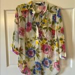 Depri Floral Sheer Women's Top - Multicolor Photo 0