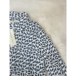 Alexander Jordan Womens Button Shirt Top medium Blue and White NWT Photo 7