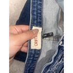 Driftwood Free People Leah Denim Floral Mini Skirt Size 30 in Butterfly Effect Photo 6