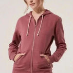 Pact  Organic Cotton Full Zip Hoodie Mauve Unisex Photo 0