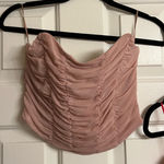 Boutique Pink strapless corset top Photo 0