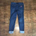 Matilda Jane cuffed cropped jeans, embroidered hummingbird pocket Photo 2