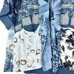 John Mark  Print Embroidered Kimono Size Medium Floral Patchwork Boho Photo 3