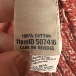 LL Bean Womens Cotton Ragg Sweater Funnelneck Pullover Size Large Red Marled Photo 5