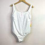 Stoney Clover Lane Stoney Clover x Target White Ribbed Cheeky High leg one piece swimsuit 16W new Photo 34