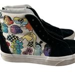 Vans Black and White High-Top Sneakers with Suede Finish Photo 0