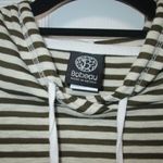 Bobeau Brown/Tan Striped Hoodie - Sz Med Photo 1