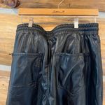 EXPRESS High Waisted Faux Leather Pull On Jogger Pants Photo 3