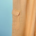 C&C California Orange Linen Blend Cargo Wide-Leg Pull-On Pants Size Large Beachy Photo 1