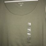 kim rogers  2X army green knit tank top Photo 3
