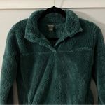 Eddie Bauer Woman's Plush Fleece 1/4 Snap Teal Pullover Size XS Photo 1