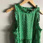 Betsey’s Boutique Green Floral Ruffle Peplum Sleeveless Top Size M Size M Photo 1