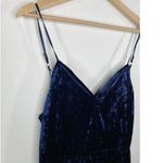 Primark Womens Blue Velvet Mini Dress Size 8 Vampire Cocktail Date Night Party Photo 3