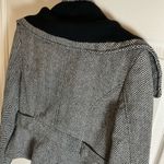 Last Kiss black and white herringbone pattern peacoat-style jacket size L Photo 9