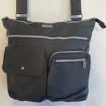 Baggallini  Gray Nylon Zip Entry Crossbody Bag Travel Pockets Lightweight Purse Photo 2