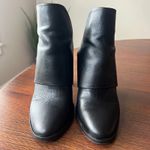 Vince Jody Slingback Woman's Black Leather Bootie Mule Size 8.5 Excellent Photo 1