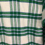 Joie  Plaid Flannel‎ Green and White Wool Blend Shacket Jacket Women's Medium Photo 7
