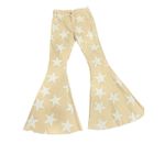 Altar'd State  Star Struck Flare Jeans in Oatmeal and White Size Medium Photo 1